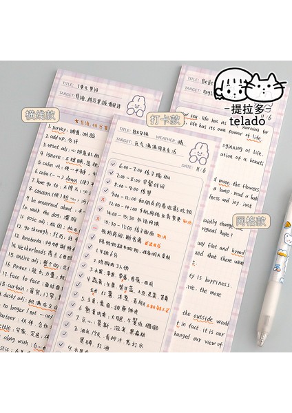 No.16 Stili Mınkys Yeni Eets B5 Yarım Kawaii Tavşan Bloknot Kağıt Yapılacaklar Listesi Dergisi Not Paperlaria El Kitabı Dıy Malzeme Kırtasiye (Yurt Dışından) fırsatları