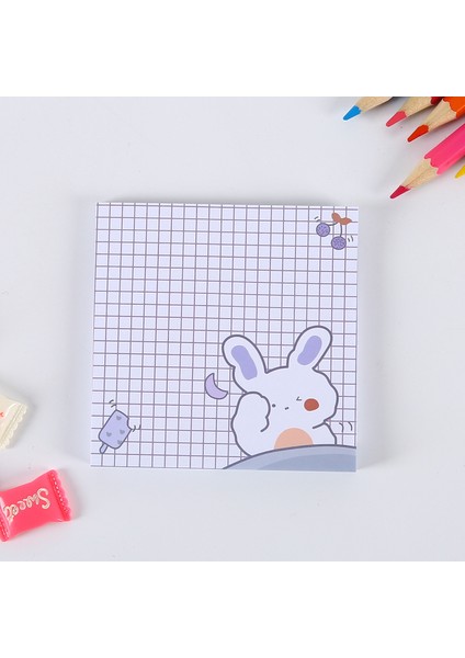 No.3 Tarzı 50 Sayfa Kore Ins Kawaii Tavşan Ayı Mor Bloknot Karikatür Sevimli Küçük Dizüstü Öğrenci Notları Kağıt Ofis Okul Kırtasiye (Yurt Dışından)