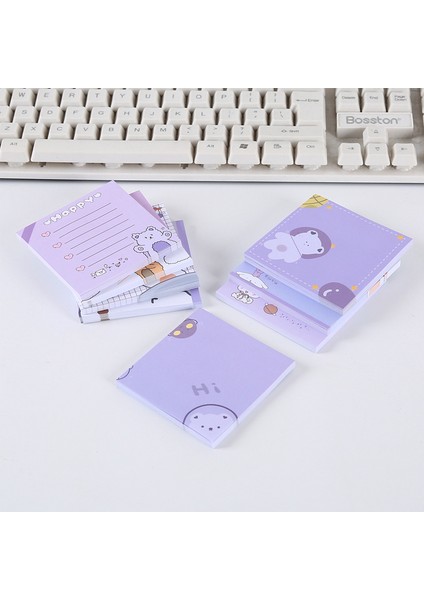 No.3 Tarzı 50 Sayfa Kore Ins Kawaii Tavşan Ayı Mor Bloknot Karikatür Sevimli Küçük Dizüstü Öğrenci Notları Kağıt Ofis Okul Kırtasiye (Yurt Dışından) fırsatları