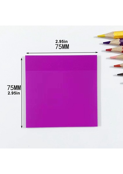 OSS27044PP Stili 50 Yaprak Su Geçirmez Pet Şeffaf Bloknot Yapışkan Notlar Not Mesajı Etiket Not Defteri Okul Ofis Malzemeleri Kırtasiye (Yurt Dışından)