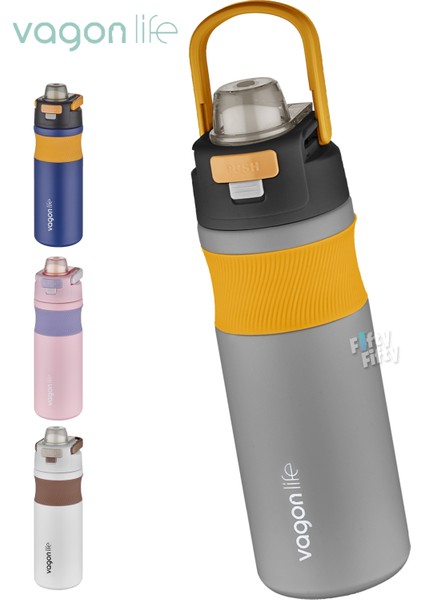 580 ml Çelik Termos Pipetli/pipetsiz(Rahat Içim) Kaydırmaz GÖVDE-FFVGN033580ML