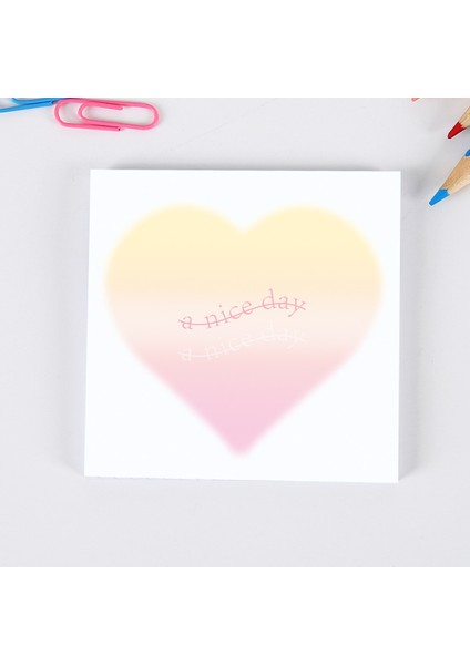 F Tarzı 50 Sheetsbook Degrade Renk Yapışkan Notlar Planlayıcısı Defter Karalama Defteri Tasarım Malzemeleri Öğrenci Okul Ofis Kırtasiye Malzemeleri (Yurt Dışından) fırsatları