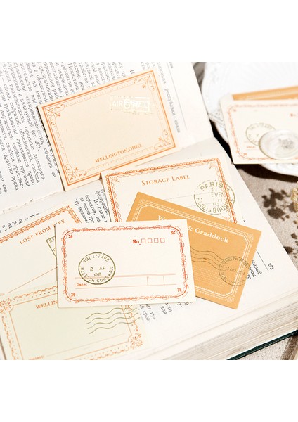 No.4 Stili Vintage Çerçeve Kağıt Etiketleri Deco Sınır Bloknot Kırtasiye Scrapbooking Kartları Günlük Tutma Dıy Retro Malzemeler Kağıt (Yurt Dışından) indirimleri