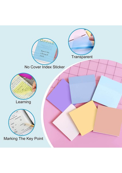 Sarı Stil 50 Sayfa Su Geçirmez Şeffaf Yapışkan Notlar Bloknot Yayınlandı It Planlayıcısı Etiket Not Defteri Öğrenciler Kırtasiye Okul Malzemeleri (Yurt Dışından) modelleri