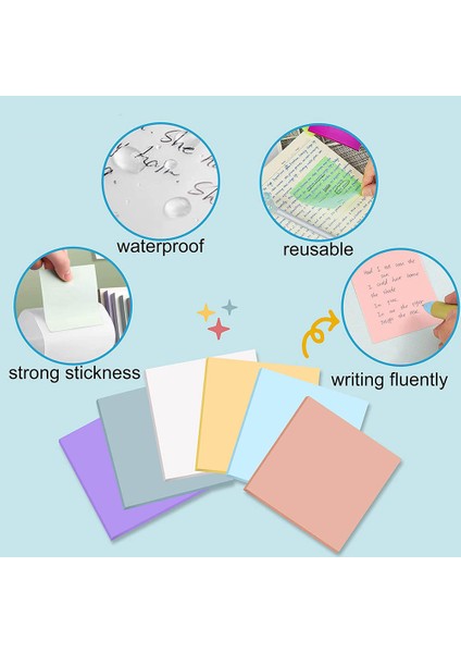 Sarı Stil 50 Sayfa Su Geçirmez Şeffaf Yapışkan Notlar Bloknot Yayınlandı It Planlayıcısı Etiket Not Defteri Öğrenciler Kırtasiye Okul Malzemeleri (Yurt Dışından) fırsatları