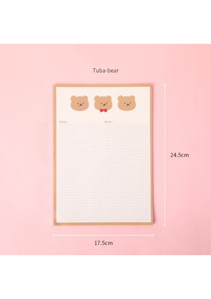 Bordo Tarzı Sharkbang Kawaii Çiçek Eets Izgara Günlük Yapılacaklar Kontrol Listesi Bloknot Not Kağıdı Not Defteri Paperlaria Okul Kırtasiye (Yurt Dışından)