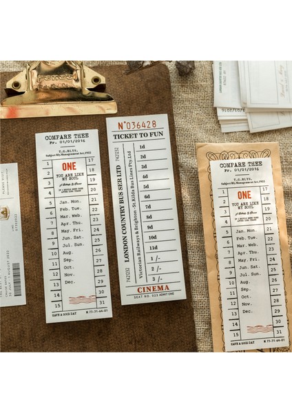 No.2 Tarzı Vintage Çerçeve Biletleri Ingilizce Kolaj Malzeme Kağıt Kitap Önemsiz Dergi Için Yaratıcı Kırtasiye Dıy Retro Dekorasyon Kağıdı (Yurt Dışından)