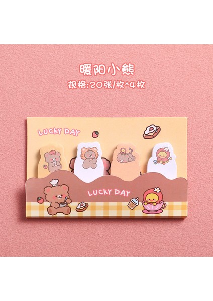 No.4 Stili Kawaii Şanslı Gün Mini Dizin Bloknot Yapışkan Notlar Yapılacaklar Listesi Planlayıcısı Etiket Sayfası Bayrakları Dekor Kırtasiye Sevimli Okul Malzemeleri (Yurt Dışından)
