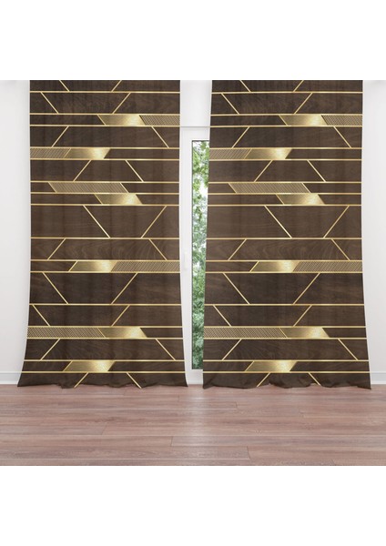 Dijital Baskılı Fon Perde Iki Kanat