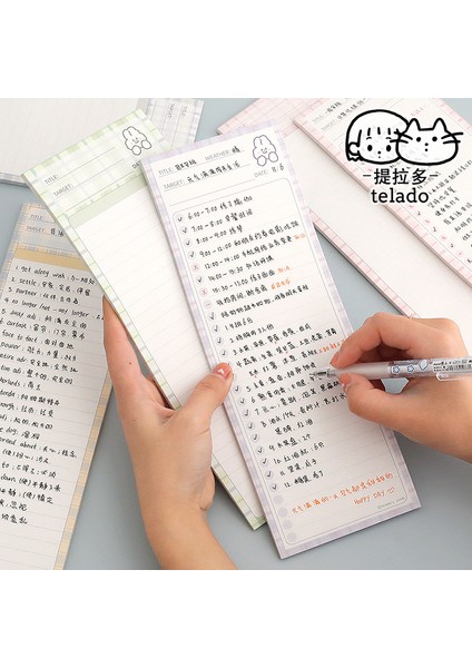 No.9 Stili Mınkys Yeni Eets B5 Yarım Kawaii Tavşan Bloknot Kağıt Yapılacaklar Listesi Dergisi Not Paperlaria El Kitabı Dıy Malzeme Kırtasiye (Yurt Dışından) modelleri