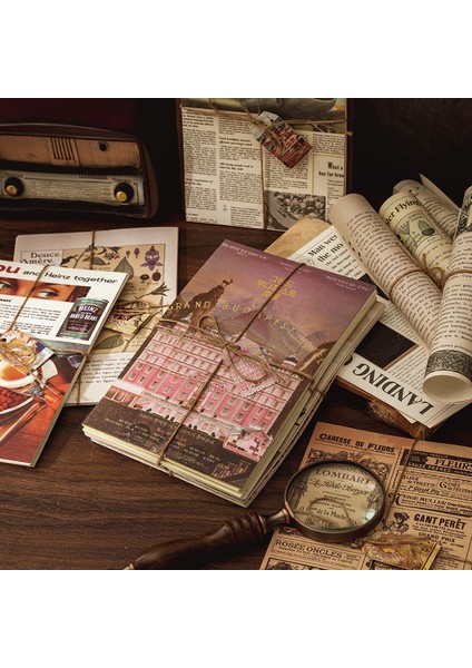 No.4 Stili Ack Büyük Boy Ortaçağ Vintage Kağıt Scrapbooking Dergisi Günlüğü Kolaj Önemsiz Arka Plan Dekorasyon Retro Kırtasiye (Yurt Dışından) fiyatları