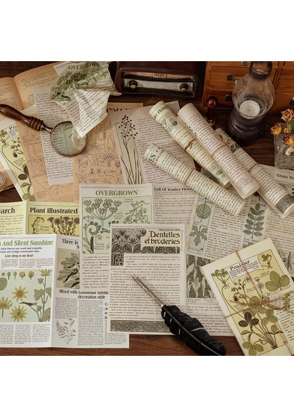 No.4 Stili Ack Büyük Boy Ortaçağ Vintage Kağıt Scrapbooking Dergisi Günlüğü Kolaj Önemsiz Arka Plan Dekorasyon Retro Kırtasiye (Yurt Dışından) indirimleri
