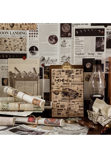 No.15 Tarzı Ack Büyük Boy Ortaçağ Vintage Kağıt Scrapbooking Dergisi Günlüğü Kolaj Önemsiz Arka Plan Dekorasyon Retro Kırtasiye (Yurt Dışından) modelleri