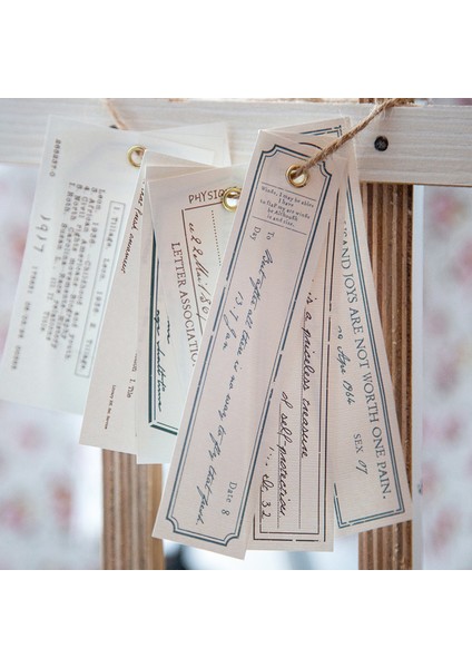 No.4 Stili Vintage Malzeme Kağıt Ingilizce Etiketler Etiket Kırtasiye Scrapbooking Kart Günlük Kaydı Projesi Dıy Retro Arka Plan Kağıdı (Yurt Dışından)