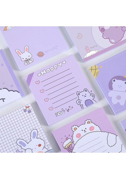 No.2 Tarzı 50 Sayfa Kore Ins Kawaii Tavşan Ayı Mor Bloknot Karikatür Sevimli Küçük Dizüstü Öğrenci Notları Kağıt Ofis Okul Kırtasiye (Yurt Dışından) fiyatları
