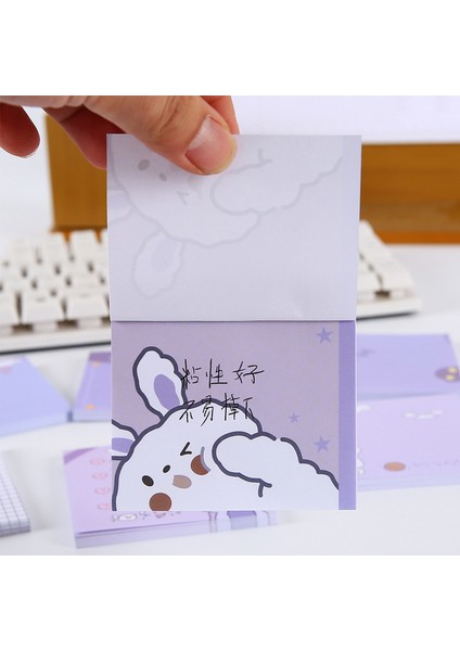 No.2 Tarzı 50 Sayfa Kore Ins Kawaii Tavşan Ayı Mor Bloknot Karikatür Sevimli Küçük Dizüstü Öğrenci Notları Kağıt Ofis Okul Kırtasiye (Yurt Dışından) indirimleri