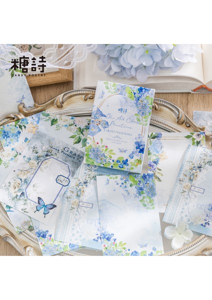 No.6 Stili Büyük Vintage Gül Çiçek Yazılabilir Bloknotlar Malzeme Kağıt Önemsiz Dergisi Scrapbooking Kağıt Dekorasyon Kağıdı Kırtasiye (Yurt Dışından)