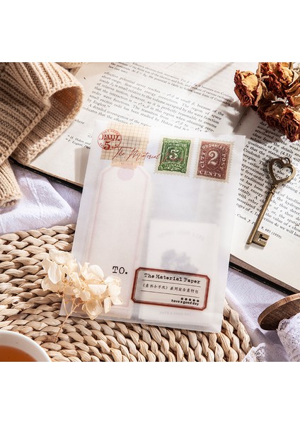 No.7 Tarzı Retro Damga Etiket Kraft Kağıt Bloknot N Kez Yapışkan Notlar Escolar Papelaria Okul Tedarik Imi Etiketi Not Kırtasiye (Yurt Dışından)