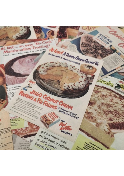 No.5 Tarzı Retro Tarif Kek Tatlı Scrapbooking Dergisi Planlayıcısı Arka Plan Malzemesi Kitap Kağıdı Kart Yapımı Dıy Yaratıcı Not Kırtasiye (Yurt Dışından) indirimleri