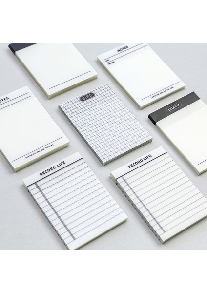 Bir Stil 50 Sayfa Boş Izgara Şeffaf Yapışkan Not Pedleri Su Geçirmez Kendinden Yapışkanlı Not Not Defteri Okul Ofis Malzemeleri Kırtasiye Planlayıcısı (Yurt Dışından) fiyatları
