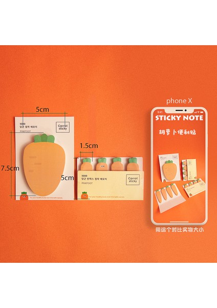 No.2 Tarzı Kawaii Havuç N Kez Yapışkan Notlar Yaratıcı Ofis Dekor Kağıt Bloknot Malzemeleri Dekorasyon Japon Kırtasiye (Yurt Dışından) fırsatları