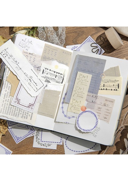 J Tarzı Ecret Bahçe Bloknot Dekoratif Kırtasiye Scrapbooking Günlüğü Albümü Retro Minimalist Sınır Mesaj Malzemesi Kağıt (Yurt Dışından) fırsatları