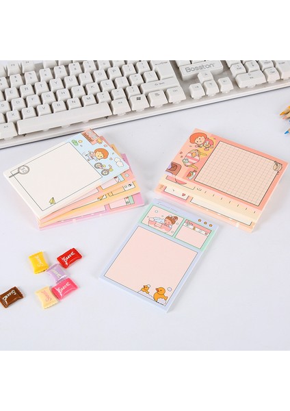 Bir Stil Not Defteri Karikatür Küçük Kız Bloknot No-Yapışkan Not Çıkartması Scrapbooking Dıy Günlüğü Kawaii Kırtasiye Okul Malzemeleri (Yurt Dışından) modelleri