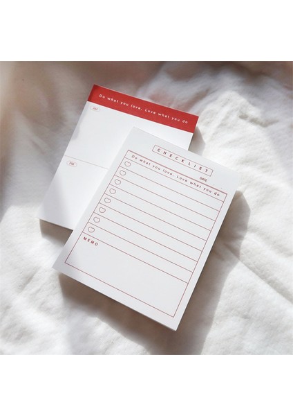 Kırmızı Stil 50 Sayfa Kore Basit Retro Masa Bloknot Todolist Ins Taze Dergisi Baz Kolaj Özel Kağıt Okul Malzemeleri Kırtasiye (Yurt Dışından) fiyatları