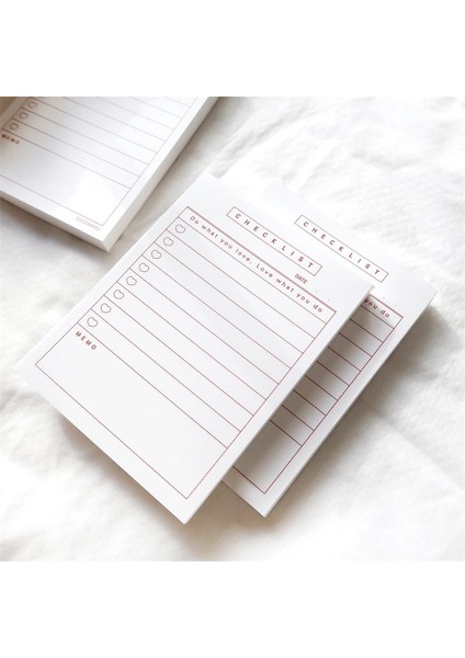 Kırmızı Stil 50 Sayfa Kore Basit Retro Masa Bloknot Todolist Ins Taze Dergisi Baz Kolaj Özel Kağıt Okul Malzemeleri Kırtasiye (Yurt Dışından) modelleri