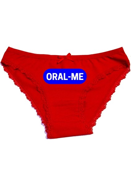 Me Yazılı Baskılı Kadın Külot