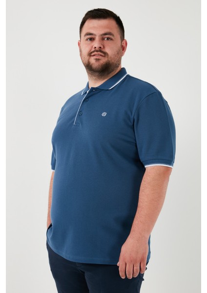 Büyük Beden Pamuklu Regular Fit Polo Yaka T Shirt Erkek Polo Yaka T Shirt 5902118B modelleri