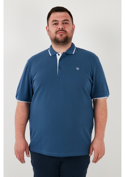 Büyük Beden Pamuklu Regular Fit Polo Yaka T Shirt Erkek Polo Yaka T Shirt 5902118B fırsatları