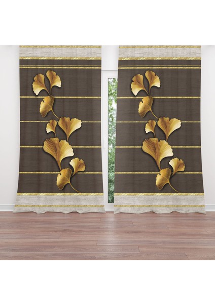 Dijital Baskılı Fon Perde Iki Kanat