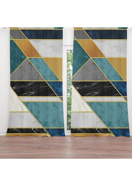 Dijital Baskılı Fon Perde Iki Kanat