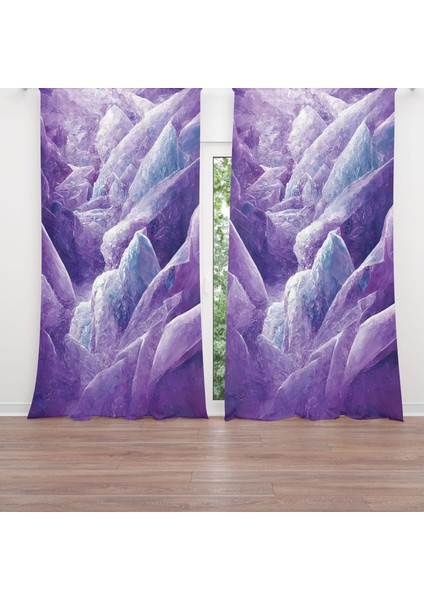 Dijital Baskılı Fon Perde Iki Kanat