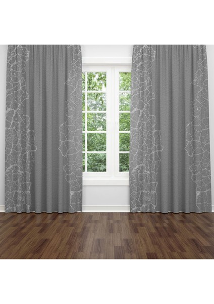 Dijital Baskılı Fon Perde Iki Kanat