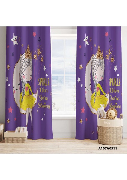 Dijital Baskılı Fon Perde Iki Kanat