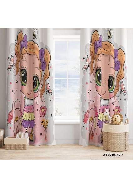 Dijital Baskılı Fon Perde Iki Kanat