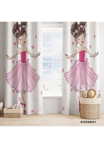 Dijital Baskılı Fon Perde Iki Kanat