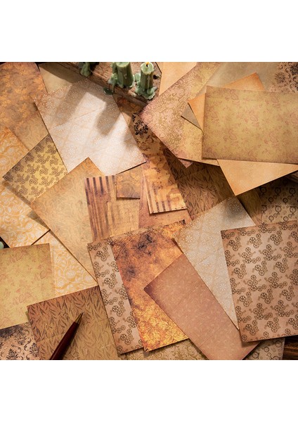 No.2 Tarzı Vintage Eski Kahve Tarzı Kraft El Işi Kağıdı Dıy Scrapbooking Malzemeleri Dekor Günlüğü Önemsiz Dergisi Işaretleme Kırtasiye Not Kağıdı (Yurt Dışından)