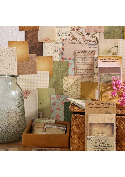 No.3 Tarzı Ack Estetik Malzemeler Kağıt Yaratıcı Kırtasiye Dıy Scrapbooking Dekor Günlük Tutma Çiçek Arka Plan Kağıdı (Yurt Dışından)