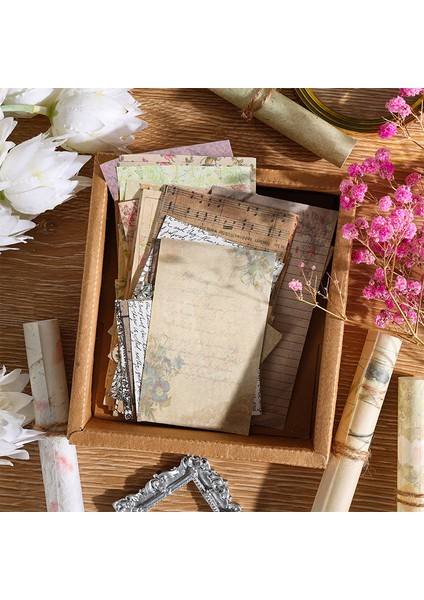 No.3 Tarzı Ack Estetik Malzemeler Kağıt Yaratıcı Kırtasiye Dıy Scrapbooking Dekor Günlük Tutma Çiçek Arka Plan Kağıdı (Yurt Dışından)