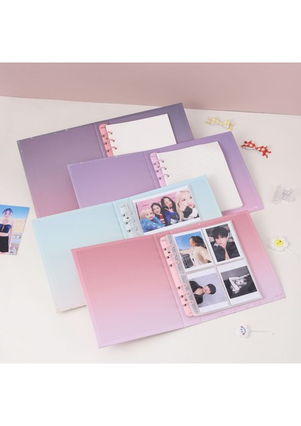 Siyah Stil A6 A7 Genişletme Bağlayıcı Kpop Fotoğraf Kartları Kitap Kartpostal Tutucu ve Leeves Günlük Gündem Planlayıcısı Okul Kırtasiye Toplayın (Yurt Dışından) fırsatları