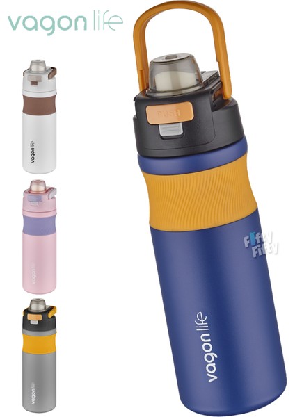 580 ml Çelik Termos Pipetli/pipetsiz(Rahat Içim) Kaydırmaz GÖVDE-FFVGN033580ML