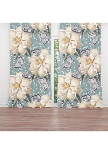 Dijital Baskılı Fon Perde Iki Kanat