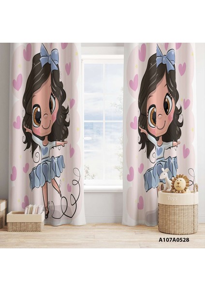 Dijital Baskılı Fon Perde Iki Kanat