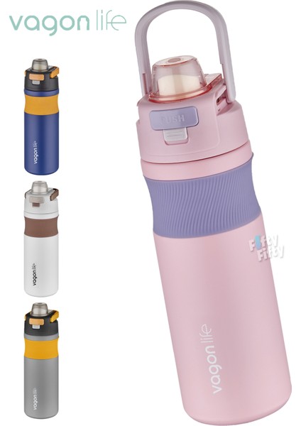 580 ml Çelik Termos Pipetli/pipetsiz(Rahat Içim) Kaydırmaz GÖVDE-FFVGN033580ML