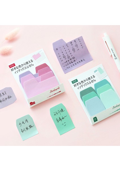 D Tarzı Dizin Bölücü Yapışkan Not Kağıt Sekmeleri, Paket Başına 60 Boş Not, Çeşitli Boyutlarda Kawaool Malzemeleri Dizüstü Kırtasiye Notu (Yurt Dışından) modelleri