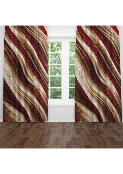 Dijital Baskılı Fon Perde Iki Kanat