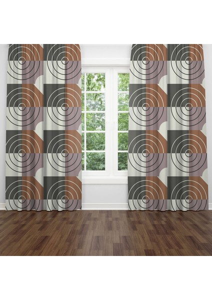Dijital Baskılı Fon Perde Iki Kanat